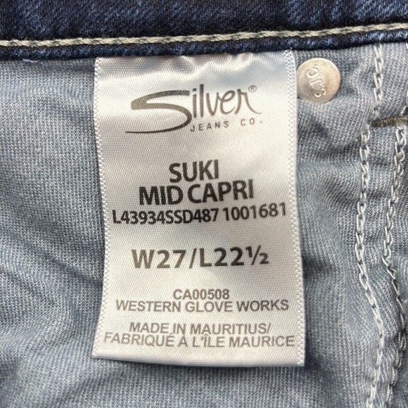 Silver Jeans Suki Mid Capri Size 27 - Picture 10 of 16